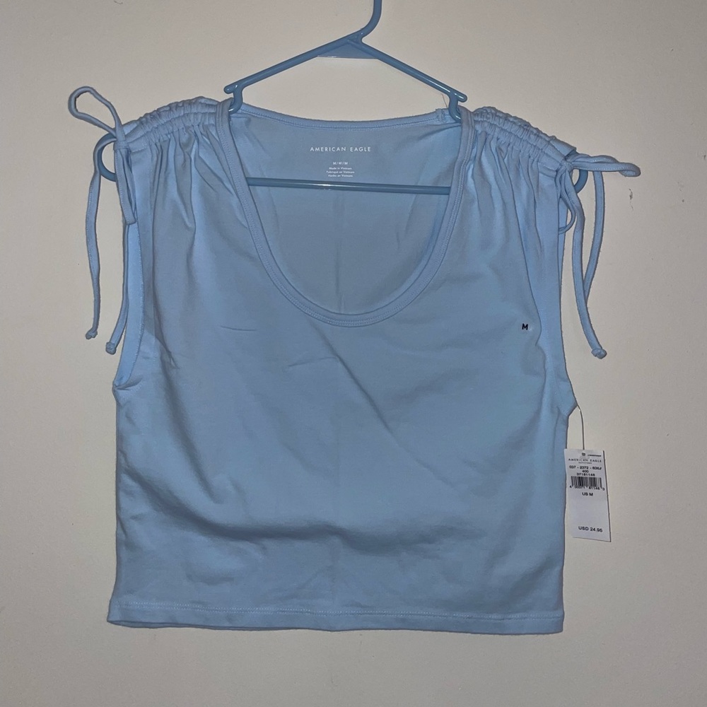 American Eagle Clinch Shoulder Tee